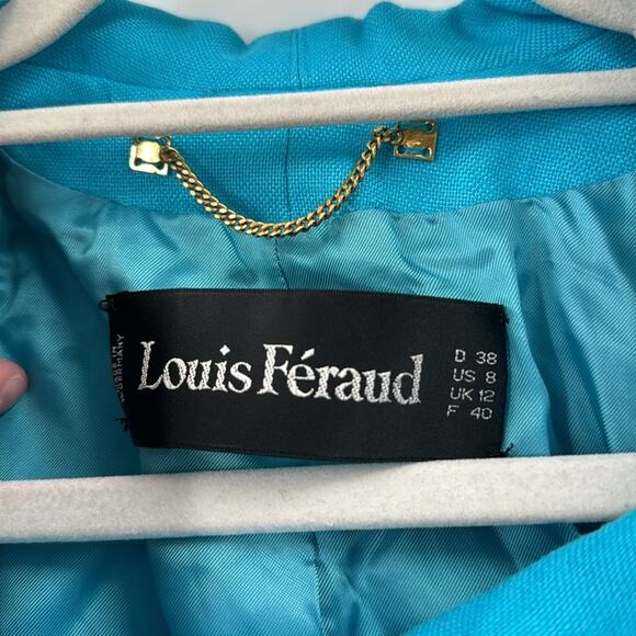 Louis Féraid light blue cropped jacket with goldtone buttons - Picture 5 of 8